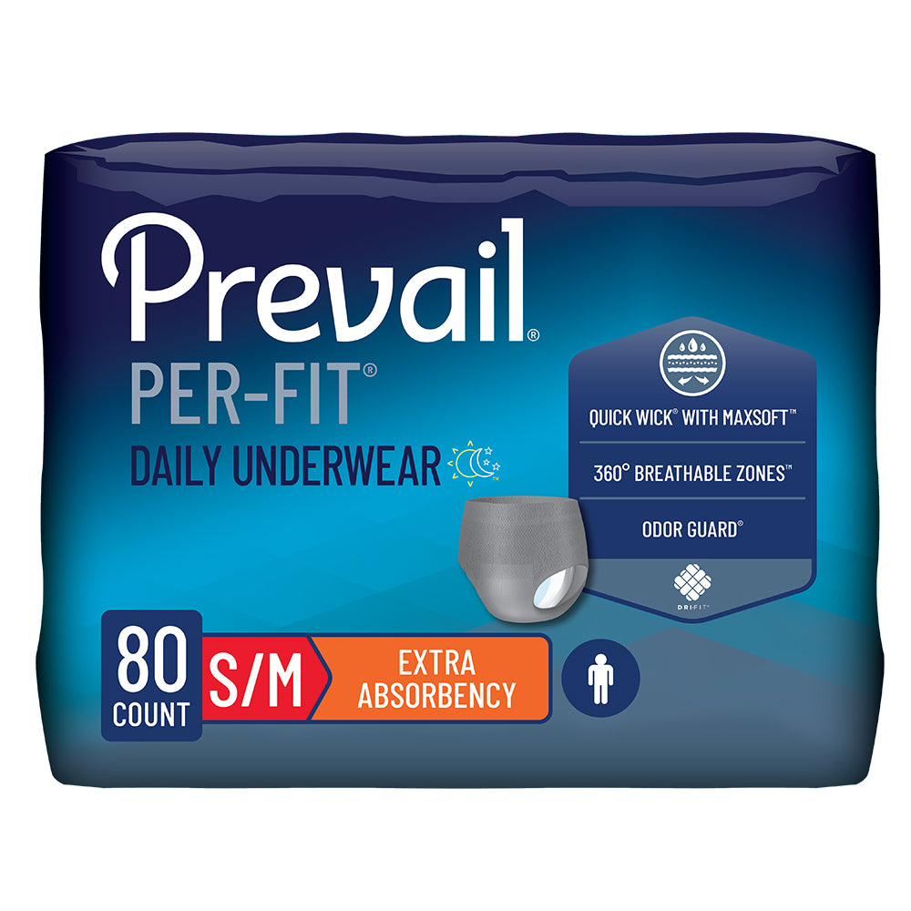 Prevail® Per-Fit® Incontinence Protective Underwear for Men, Small/Medium