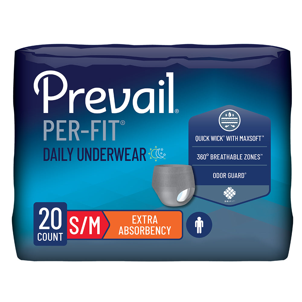 Prevail® Per-Fit® Incontinence Protective Underwear for Men, Small/Medium