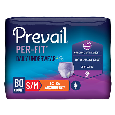 Prevail® Per-Fit® Incontinence Protective Underwear for Women, Small/Medium