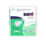 Unisex Adult Incontinence Brief Seni® Super Plus Regular Disposable Heavy Absorbency- 40"-50"