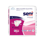 Unisex Adult Incontinence Brief Seni® Super Quatro Disposable Heavy Absorbency X-Large- 55"-67"