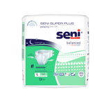 Unisex Adult Incontinence Brief Seni® Super Plus Large Disposable Heavy Absorbency- 45"-59"