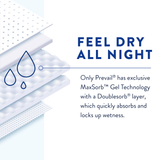 Prevail Air Overnight Incontinence Adult Brief, Size 2, Large