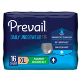 Prevail Incontinence Underwear for Men, Maximum Absorbency, Extra Large,