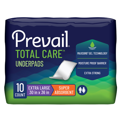 Prevail Incontinence Underpads, Super Absorbent, Large 30" X 36"