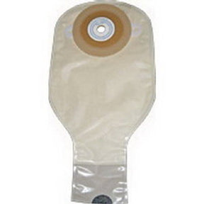 Adult post-op drainable ostomy pouch with pre-cut convex barrier, medical supply
