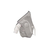 Transparent adult oxygen mask with side tube and adjustable strap for respiratory therapy