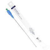 TruCath Oasis hydrophilic male straight tip catheter with blue and green handle