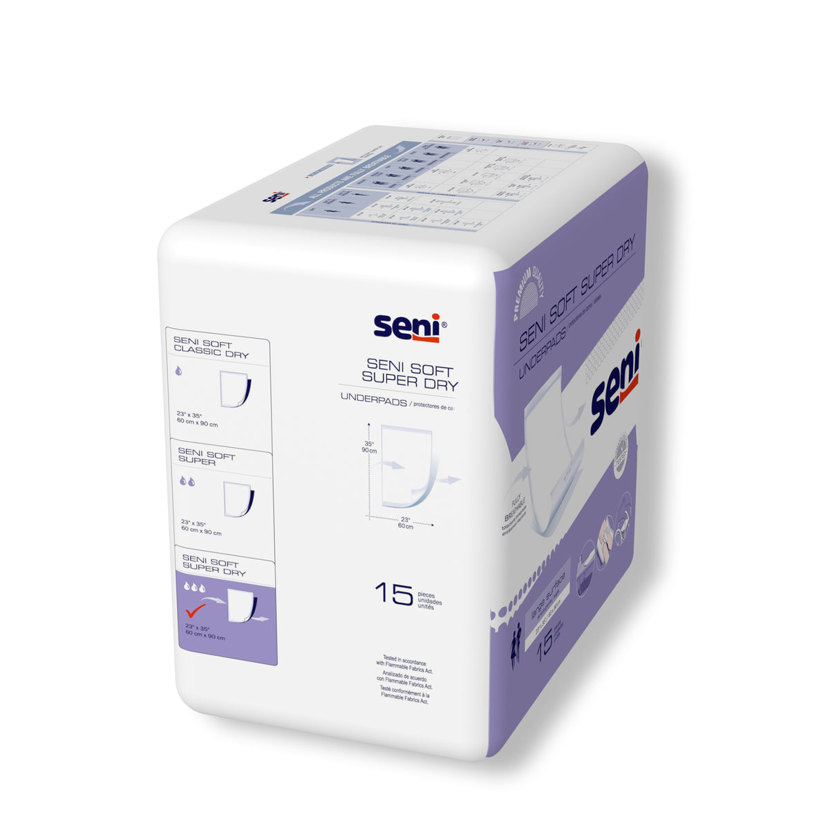 UNDERPAD, SENI SOFT SUPER DRY 23"X35"