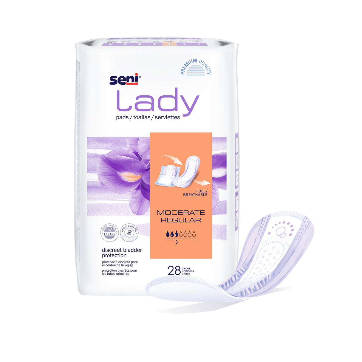 SENI LADY PADS MODERATE REGULAR- 10"