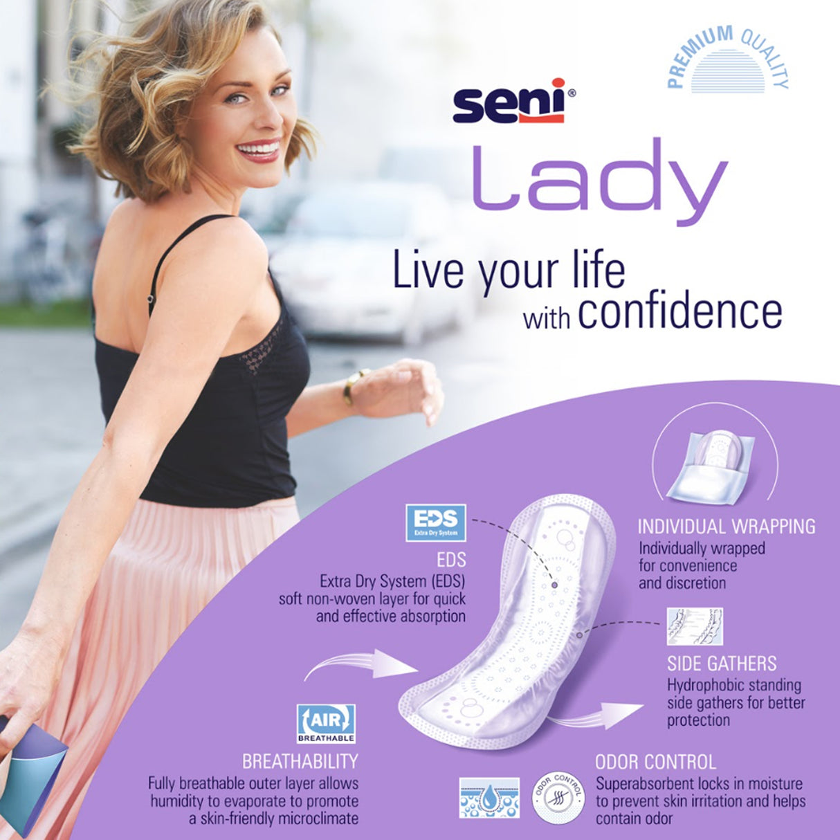 SENI LADY PADS ULTIMATE LONG- 16.5"