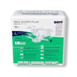 Unisex Adult Incontinence Brief Seni® Super Plus Large Disposable Heavy Absorbency- 45"-59"