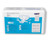 Unisex Adult Incontinence Brief Seni® Classic Plus Large Disposable Moderate Absorbency- 45"-59"