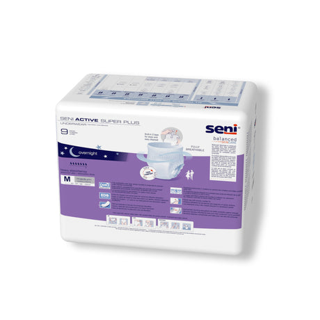 Seni Active Super Plus Pull-on Underwear, Medium, 9 Count - 31" - 43"