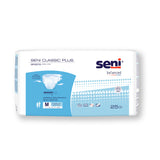 Unisex Adult Incontinence Brief Seni® Classic Plus Medium Disposable Moderate Absorbency- 30"-43"