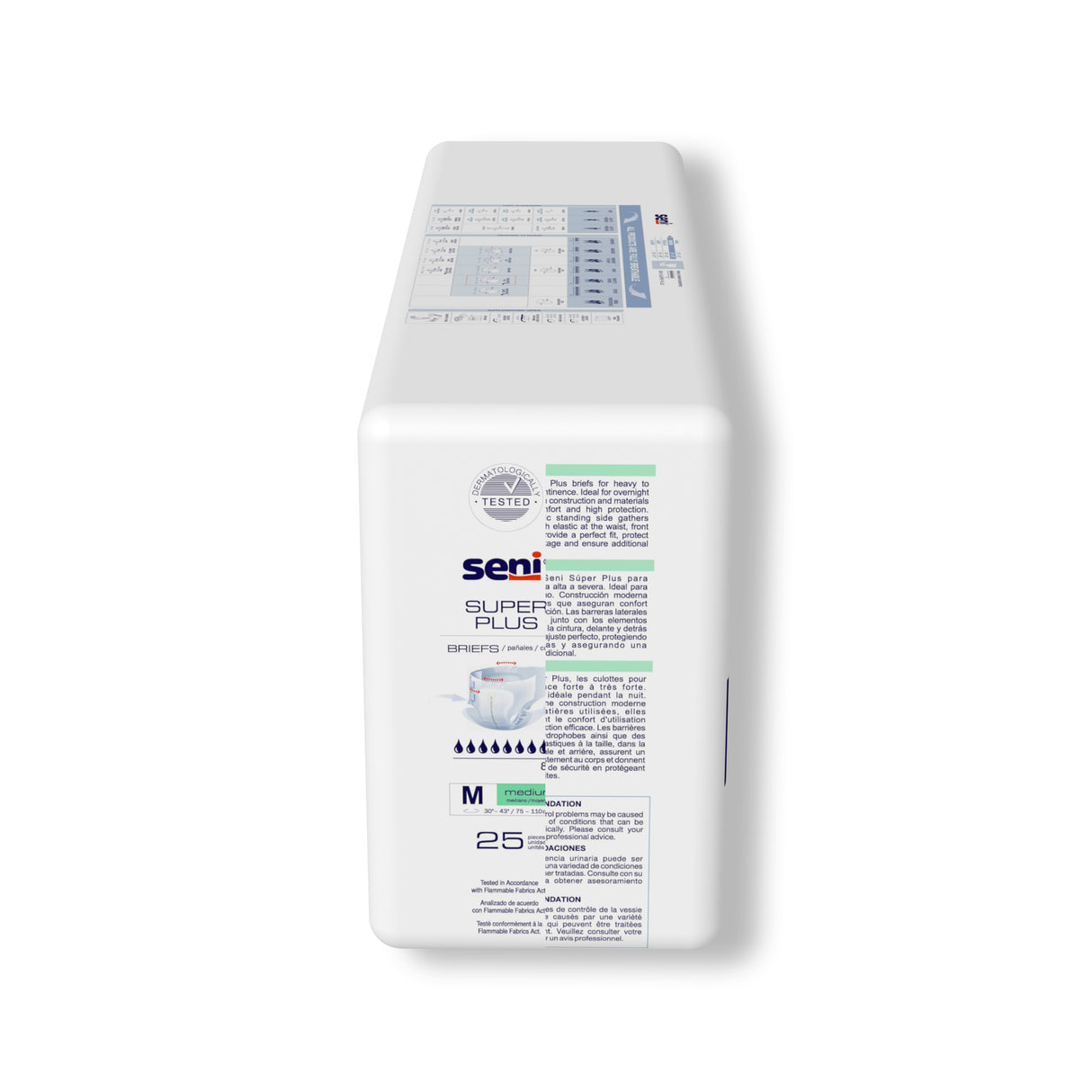 Seni Super Plus Briefs, Medium, 25 Count - 30" - 43"