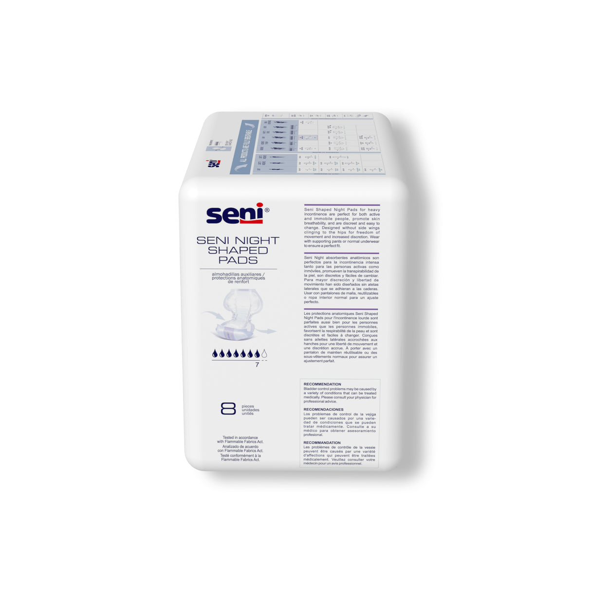 SENI NIGHT SHAPED PADS- 27"