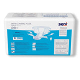 Unisex Adult Incontinence Brief Seni® Classic Plus Regular Disposable Moderate Absorbency- 40"-50"