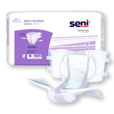 Unisex Adult Incontinence Brief Seni® Super Regular Disposable Heavy Absorbency- 40"-50"