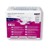 Unisex Adult Incontinence Brief Seni® Super Quatro Small Disposable Heavy Absorbency- 22"-31"