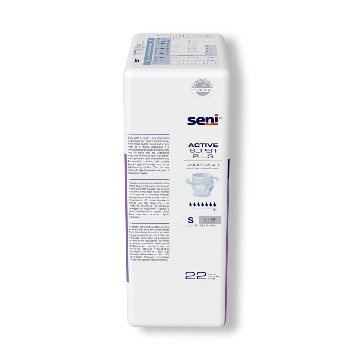 Seni Active Super Plus Pull-on Underwear, Small, 22 Count - 22" -33"