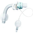 Silver tracheostomy tube with cuff and inflation line for respiratory care