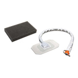 Medical wound dressing kit with foam pad and adhesive wound interface for home care