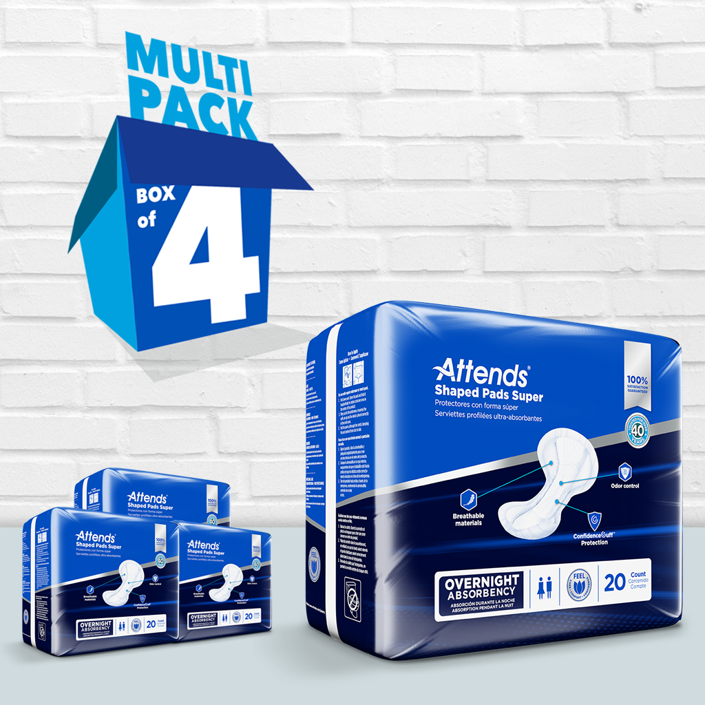 Attends Shaped Pads Super