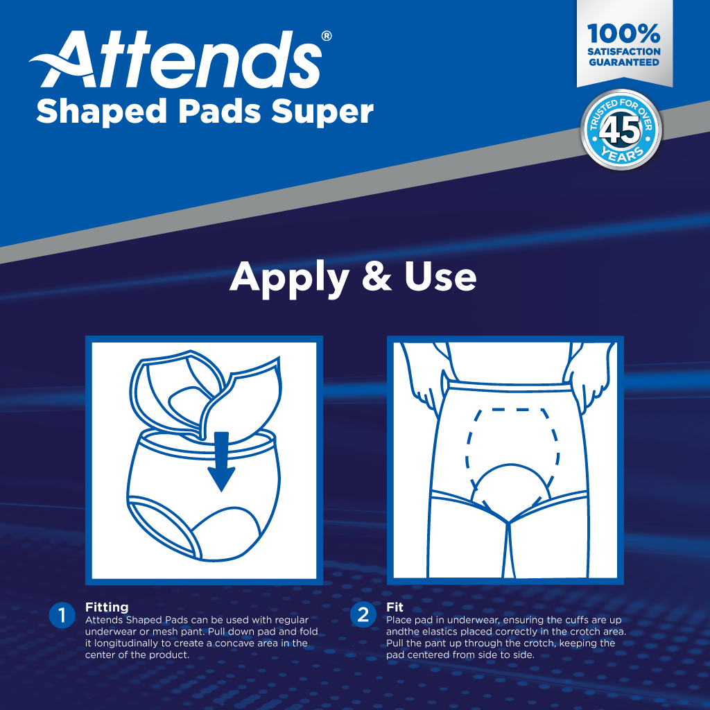 Attends Shaped Pads Super