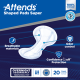 Attends Shaped Pads Super
