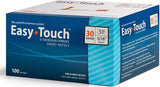 Easy Touch U-100 insulin syringes 30 gauge, 5/16 inch, box of 100 medical supplies
