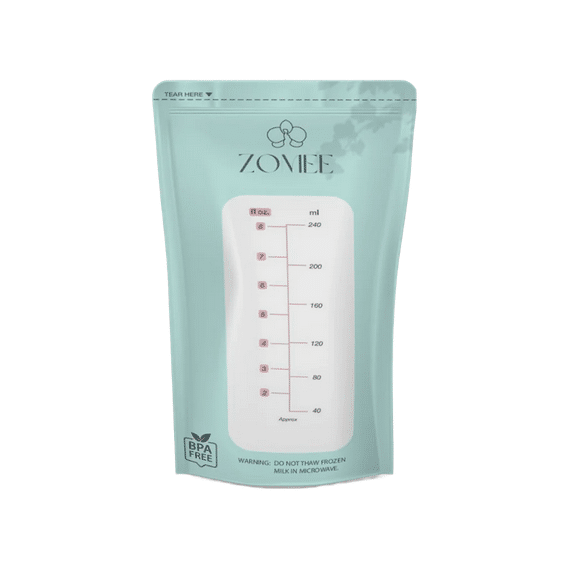 Zomee Milk Storage Bags, 120 Count