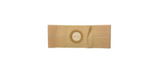 Beige ostomy belt with central opening for medical supply support