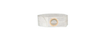 White adjustable hernia belt with circular opening for medical support