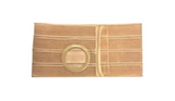 Ostomy abdominal support belt with circular opening for medical use