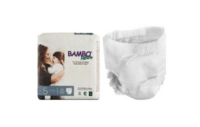 Bamboo Nature adult diapers pack and single disposable incontinence brief