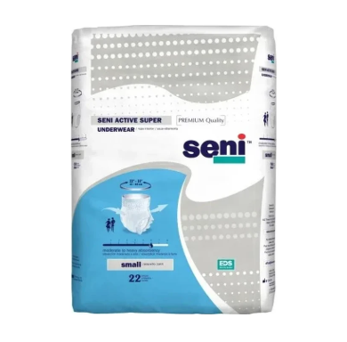 Seni Active Super Pull-on Underwear, Small - 22" - 33"