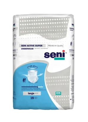 Seni Active Super Pull-on Underwear, Large - 39" - 53"