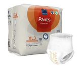 Abena XL3 Premium bladder protection pants for adults, pack of 16, with one pant shown