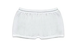 white disposable adult underwear for medical use on white background