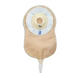 drainable beige ostomy pouch with adhesive barrier for medical supply home delivery