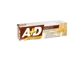 A+D Original Ointment box for skin protectant and healing care on white background