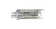 Clear AeroTrach Plus asthma inhaler spacer chamber with mouthpiece on white background
