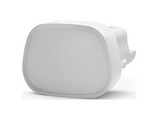 White medical device component with a rectangular face, shown on a plain background