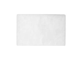 rectangular white absorbent medical pad on plain background