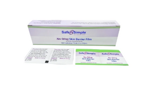 No-Sting Skin Barrier Film box and packets for medical skin protection