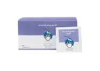 Box and packet of alcohol prep pads for medical use, home health supplies