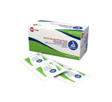 Sterile alcohol prep pads box with individual packets for medical use and home care