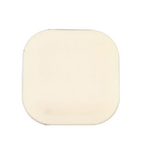 Square beige hydrocolloid medical patch for wound care and skin protection