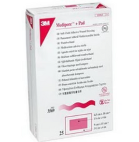 3M Medipore Plus Pad soft cloth adhesive wound dressing box for medical supplies